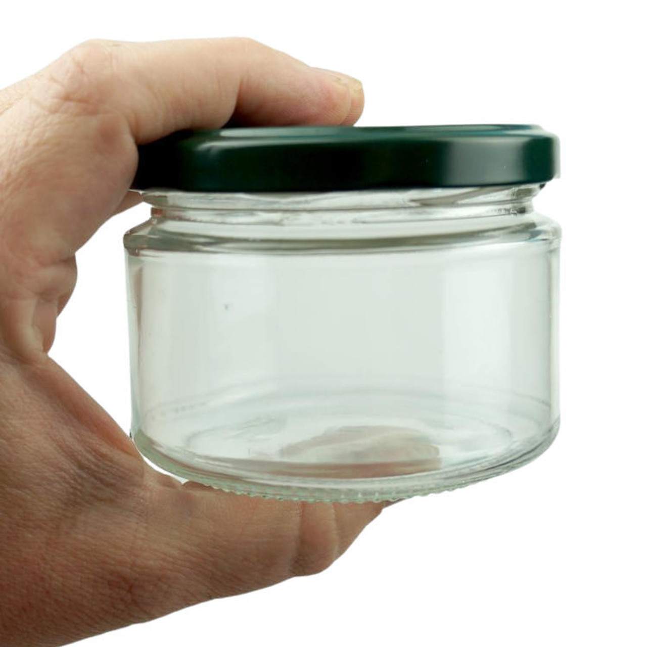 GLASS JAR WIDE MOUTH 6 OUNCE BRUNI GLASS PKG (6)