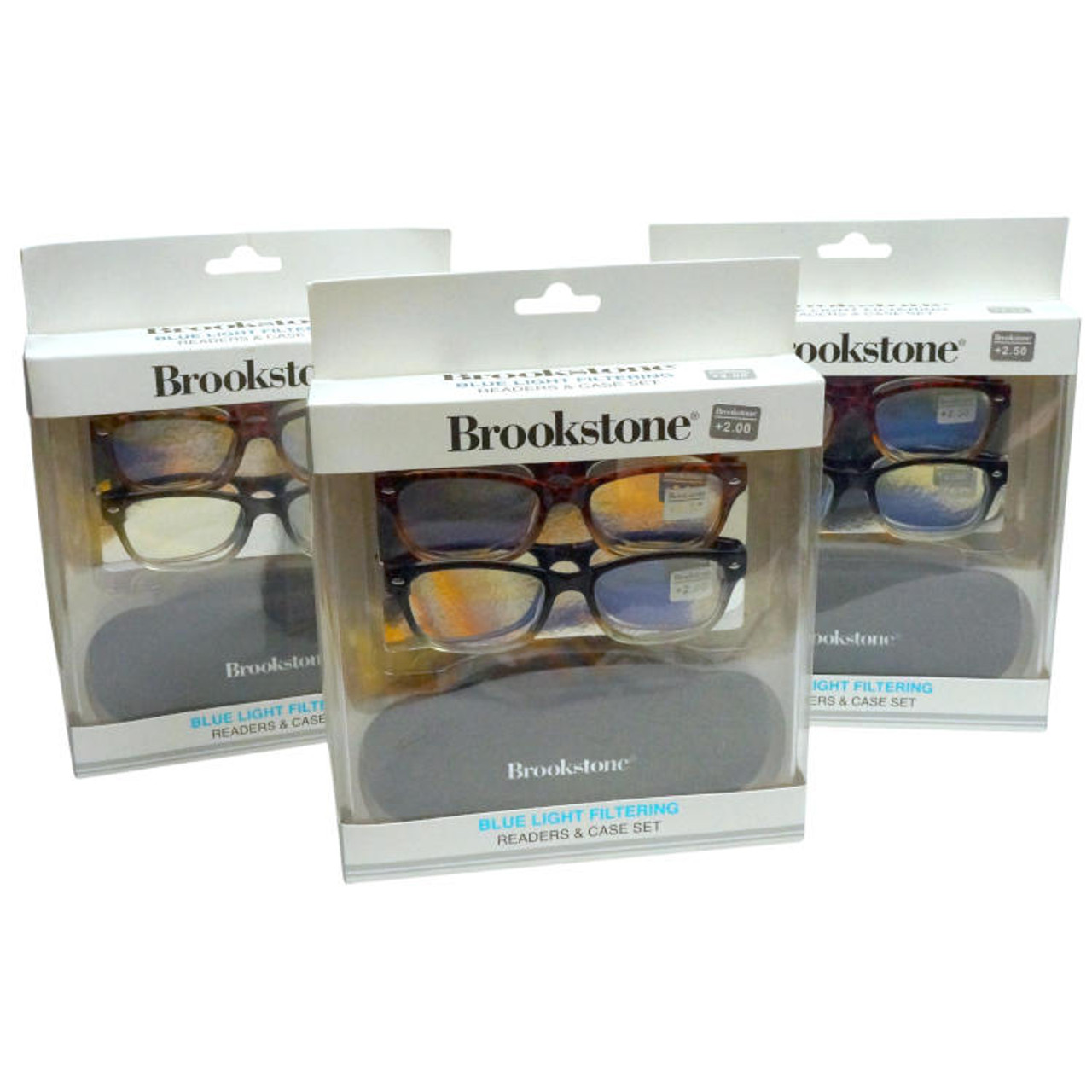 BROOKSTONE BLUE LIGHT FILTERING READER 2PK 1.50