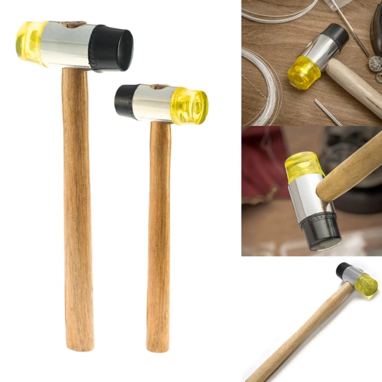 18 oz White Rubber Mallet - NWest Tools