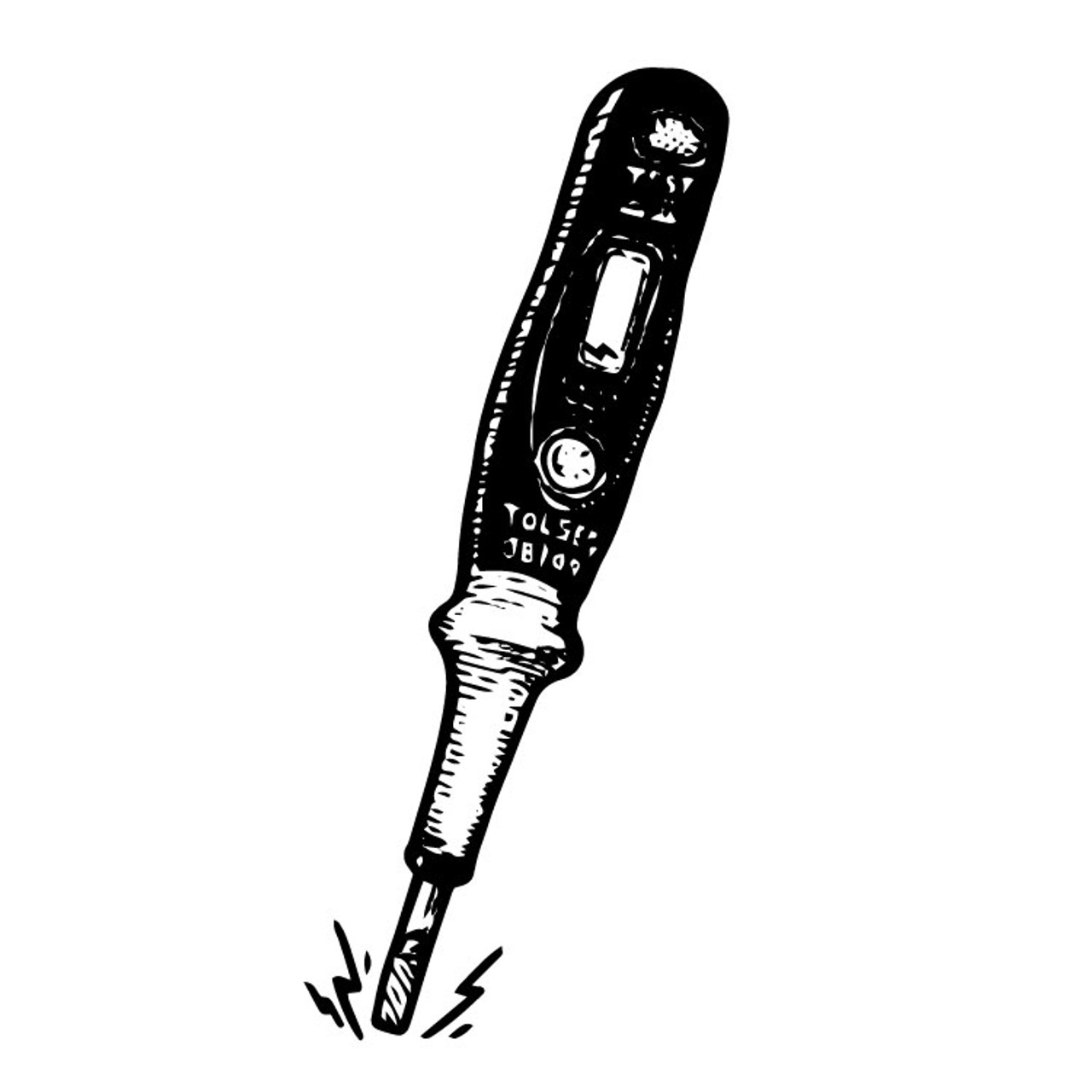 AC / dc 12-250V Testeur électrique induit numérique Sonde de tournevis avec  indicateur Lumière Testeur de tension Détecteur Outils électricien