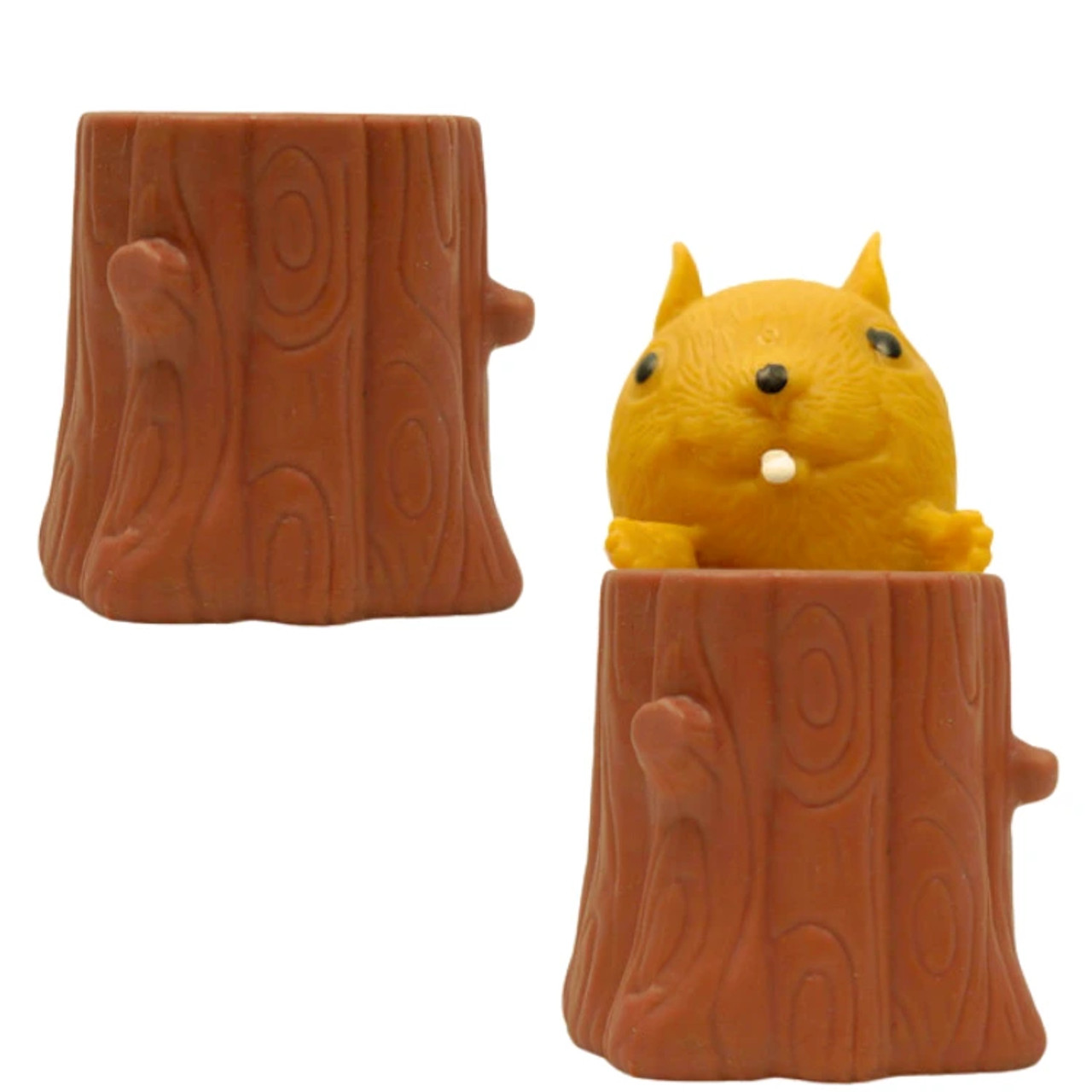 Pop-Up Squirrel Stress Relief Tree Stump