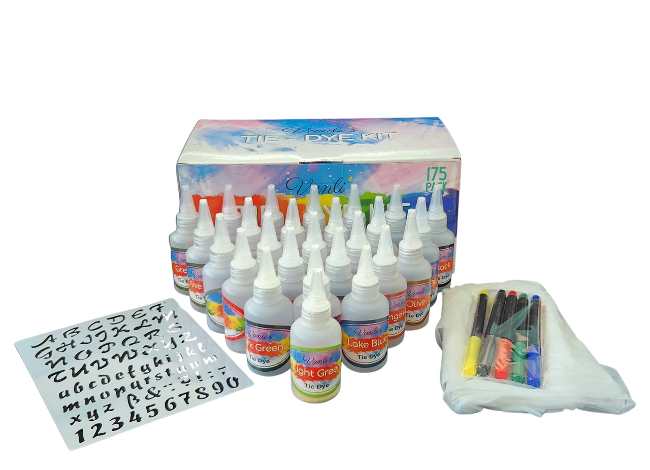 26 COLOR TIE-DYE KITS FROM VANILIS 175 PIECE