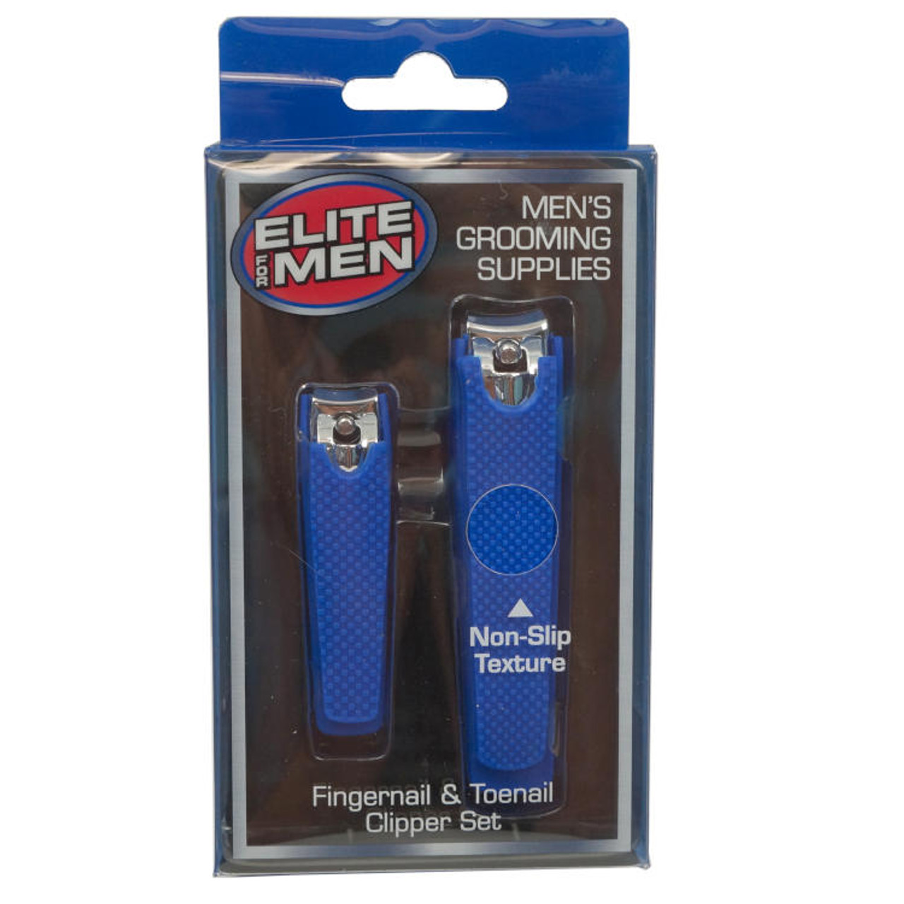 NAIL CLIPPER SET SMALL AND LARGE BLUE HANDLE