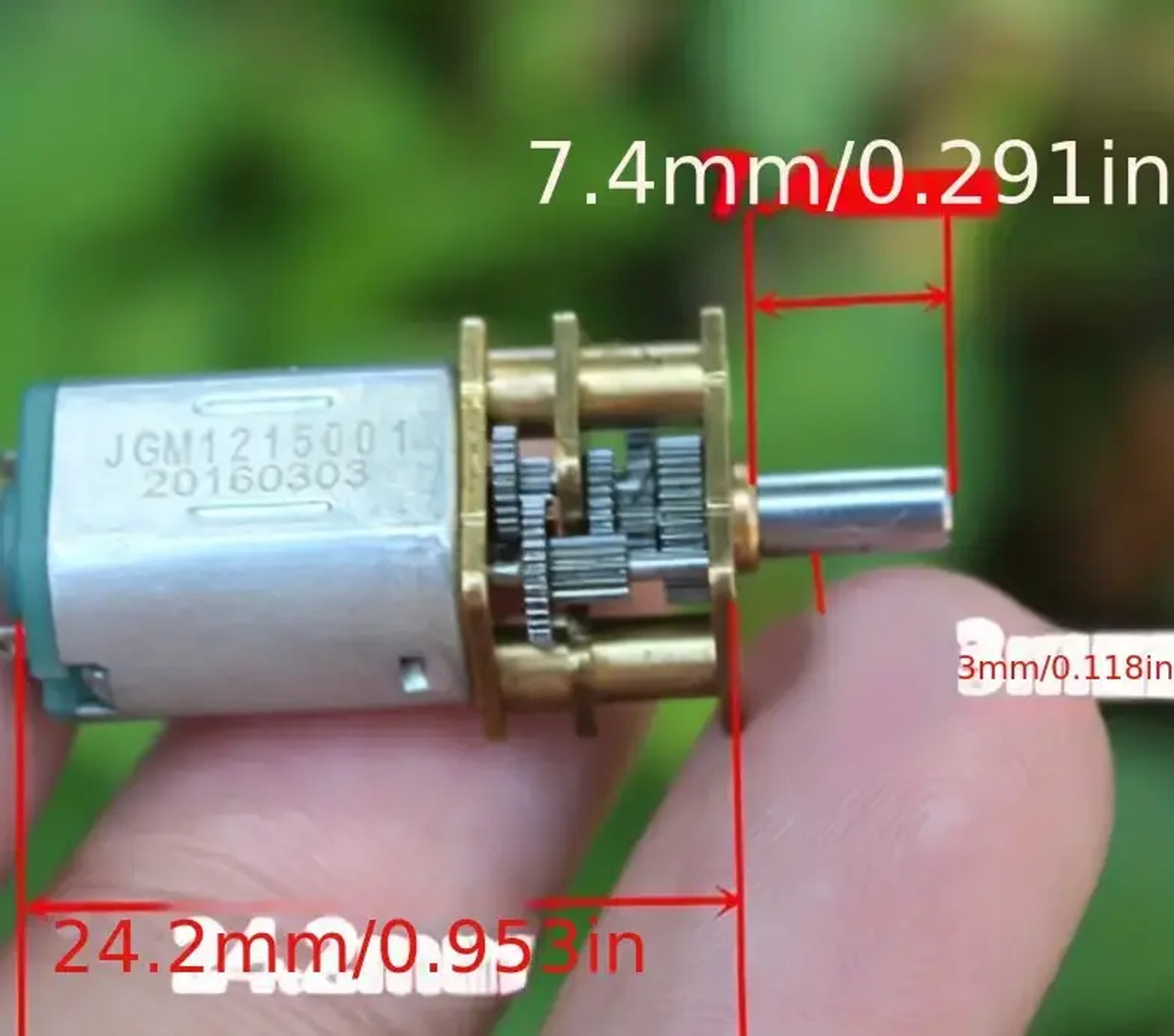 MIO♡(y) 3-9 VDC Small Torquey Gear Motor.