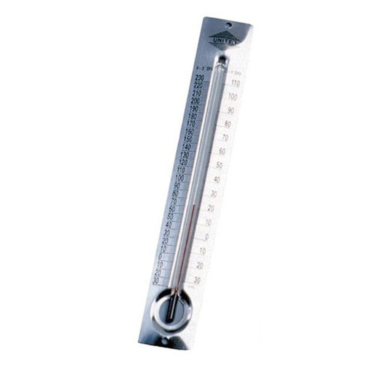 METAL BACKED CELCIUS FARENHEIT THERMOMETER PKG(2)