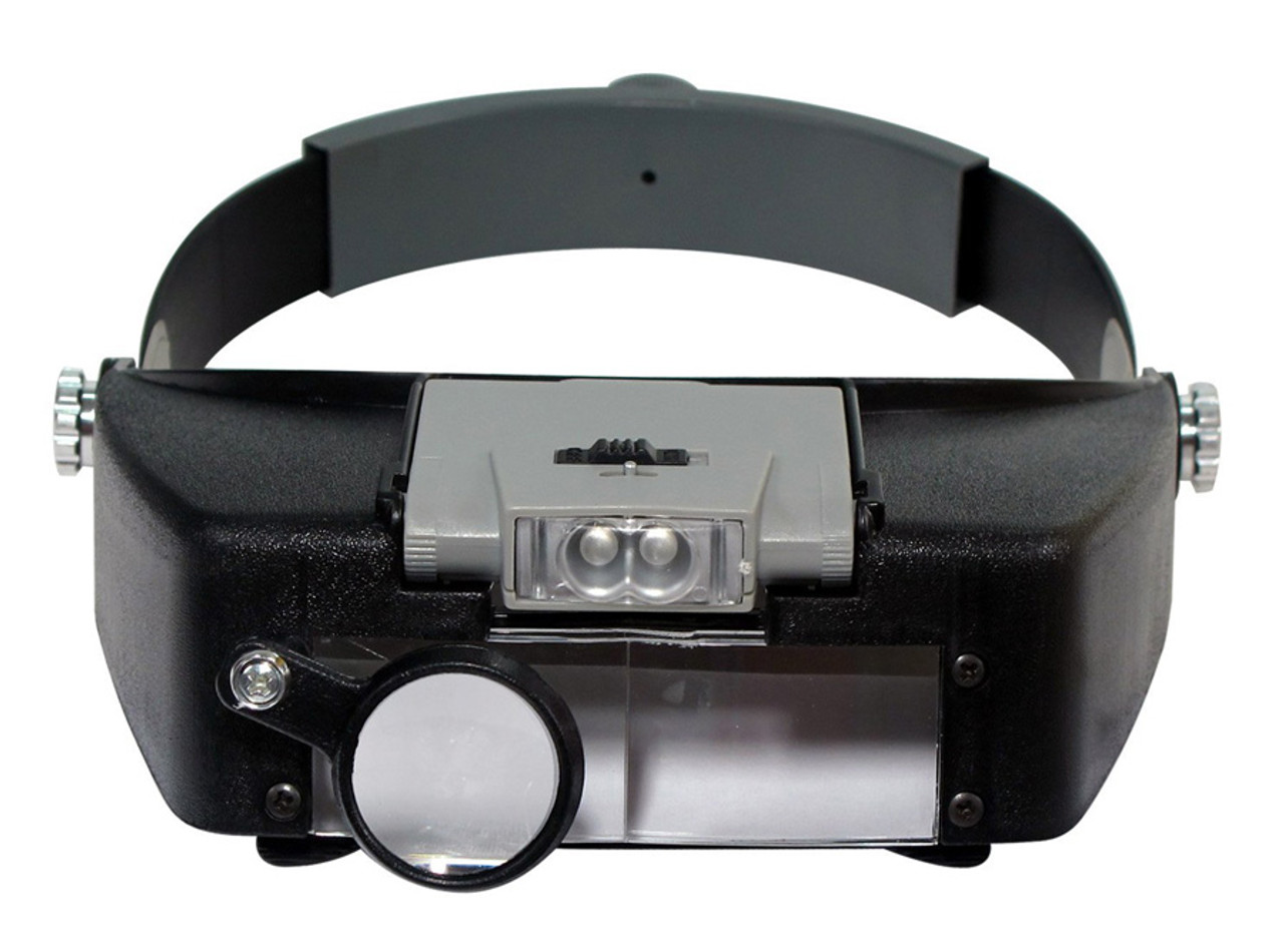 Head Magnifier Visor with Light for Precision Electronics Work