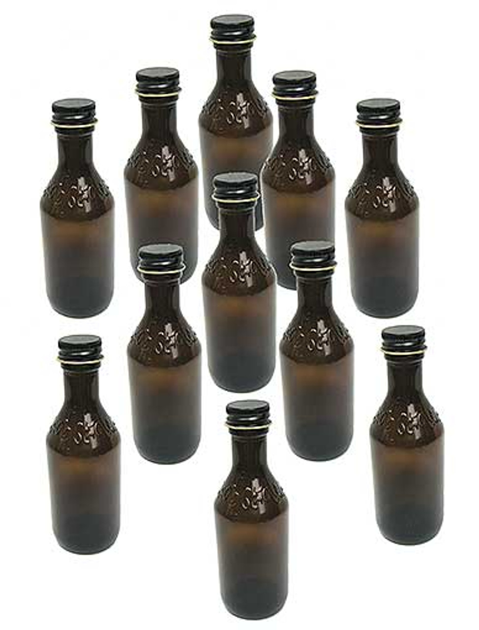 50 ML AMBER GLASS BOTTLE WITH SCREW CAP