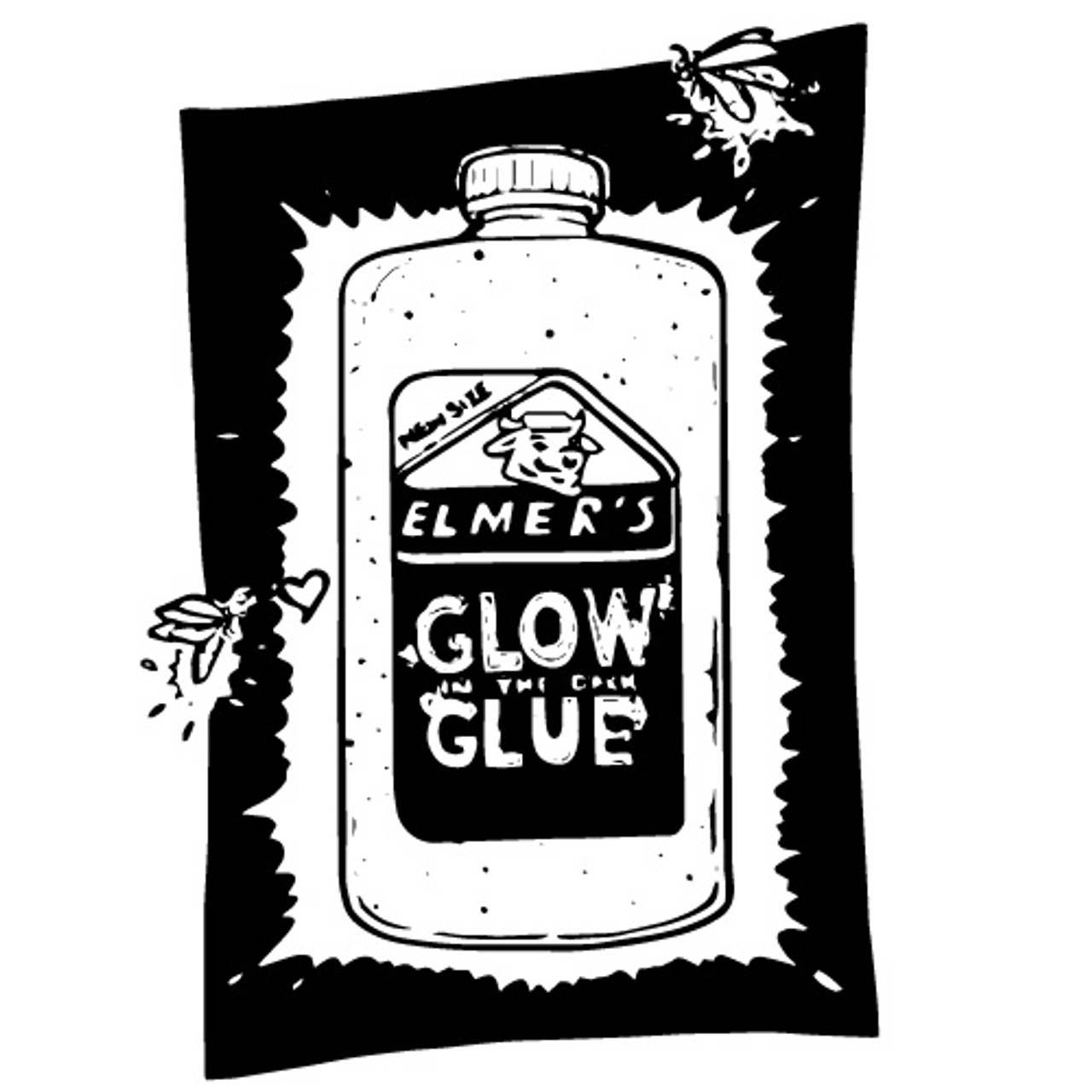 Elmer's Glue with Black Alcohol Ink - Alcohol Ink Art Community