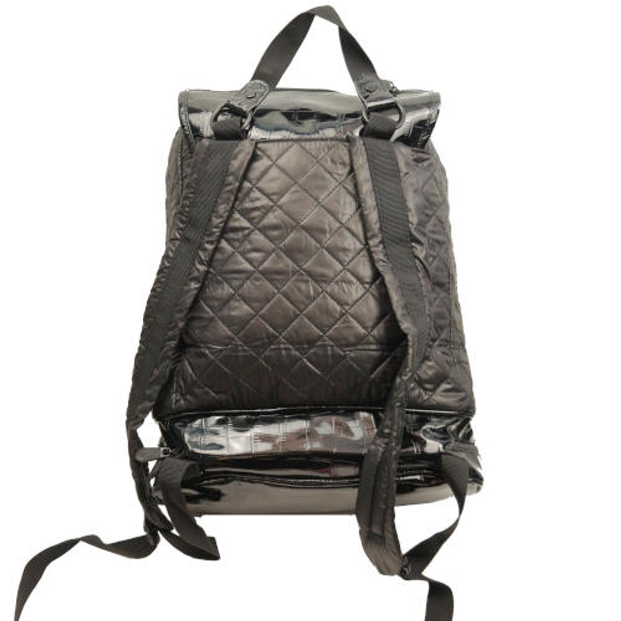 Slater Medium Logo Quilted Nylon Backpack