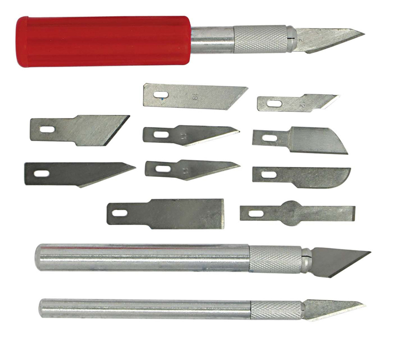13pcs Art Craft Knife Set Hobby Exacto Knives 9 Types Spare Blades Plastic  Box