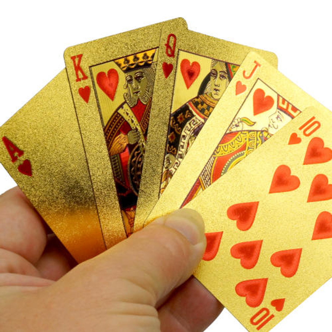 Gold-Foil Ben Franklin Playing Cards