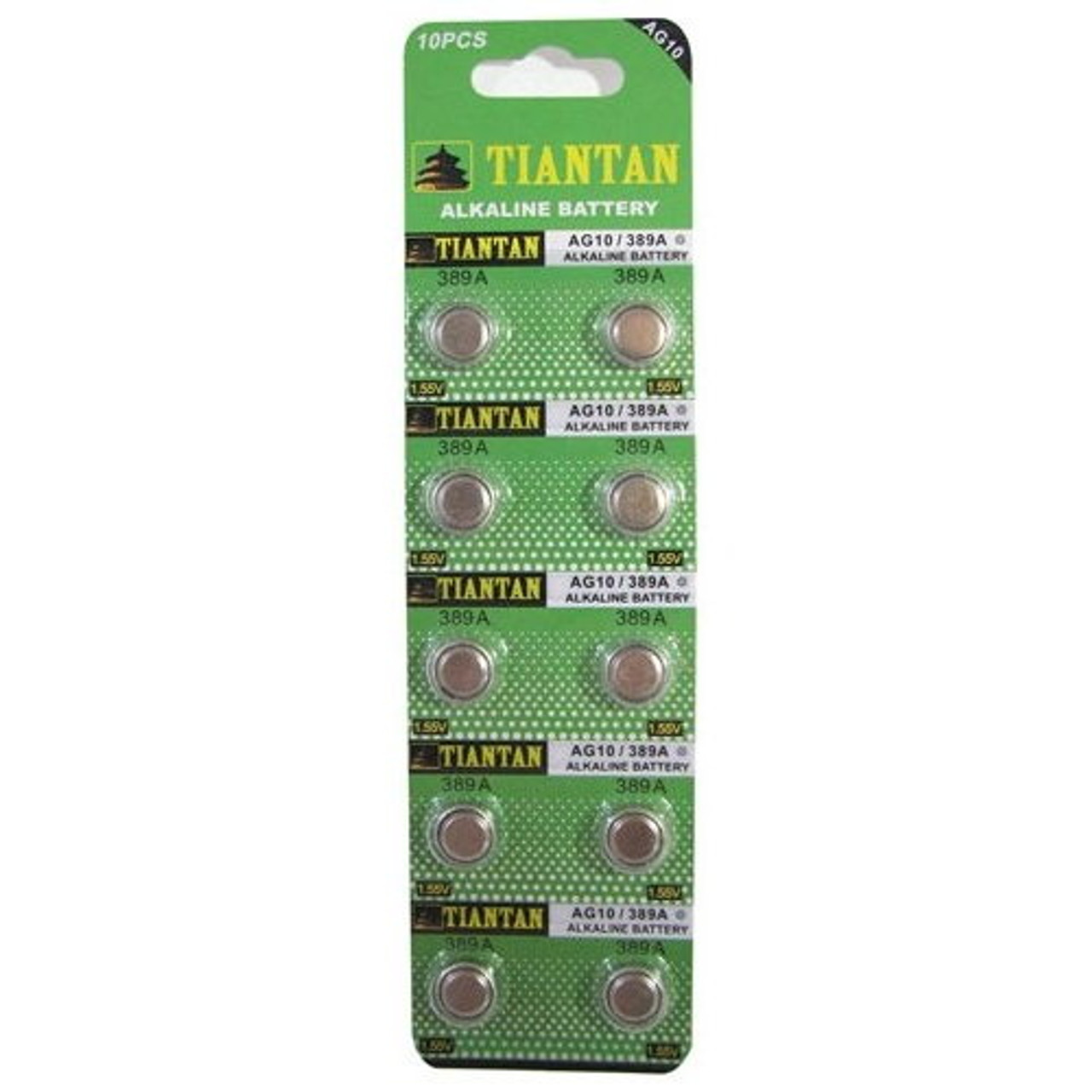 AG10 BATTERIES 10-PACK ALKALINE