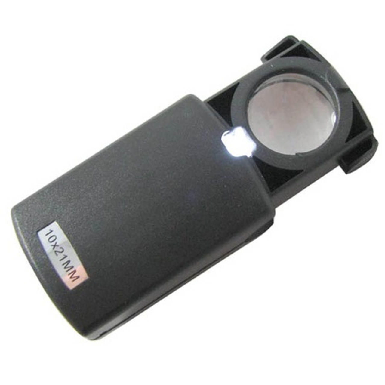 LIGHTED MAGNIFIER WITH SLIDING CASE