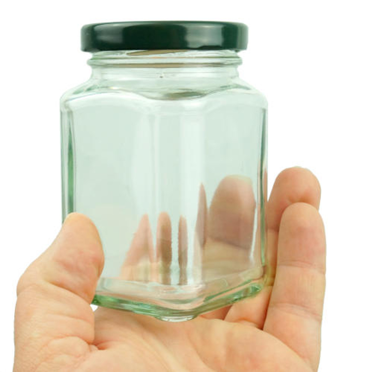 LITTLE CLEAR GLASS JARS 1 OUNCE PKG(4)
