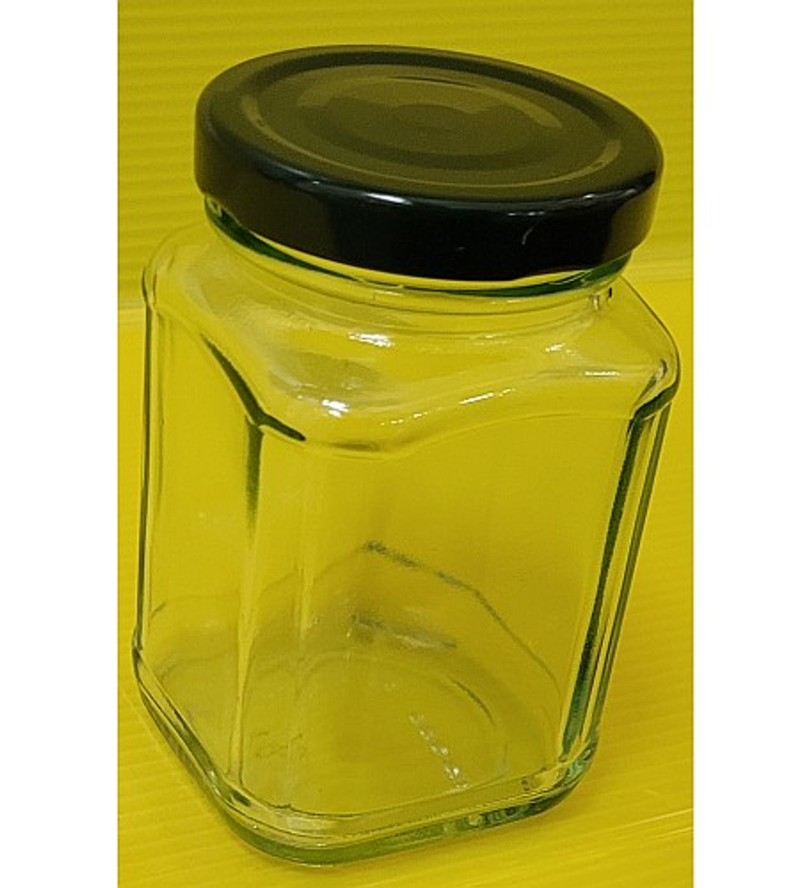 Clear Glass Canister With Glass Plastic Sealed Lid 3 Cup 24 Ounce Square 