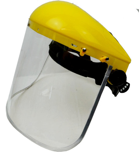 ADJUSTABLE CLEAR PLASTIC FACE SHIELD