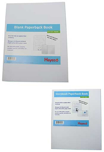 LARGE BLANK PAPERBACK BOOK, 8-1/2" x 11"