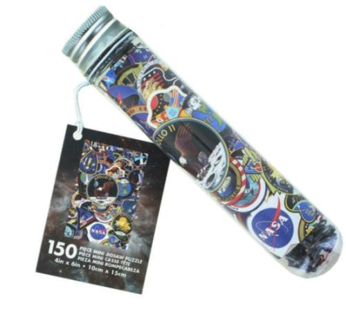 NASA MISSION PATCHES PUZZLES IN A TUBE