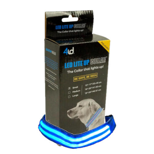 BLUE LED ILLUMINATED DOG COLLAR (L)