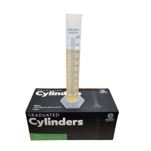 PLASTIC GRADUATED CYLINDER, 5/500ML