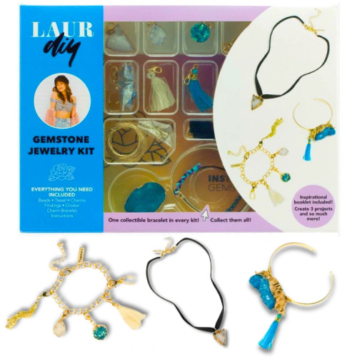 GEMSTONE JEWELRY KIT LAURA DIY 60-PIECES