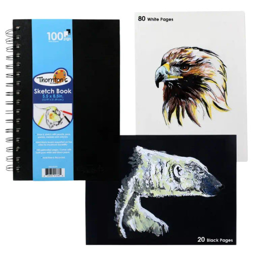5-1/2" X 8-1/2" SPIRAL PERF SKETCHPAD 100PAGES