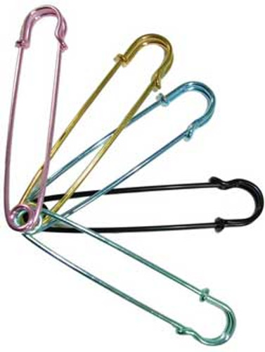 BIG PRETTY SAFETY PINS PKG(5)