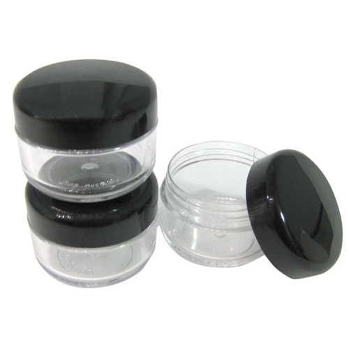 SMALL CLEAR PLASTIC JARS PKG(10)