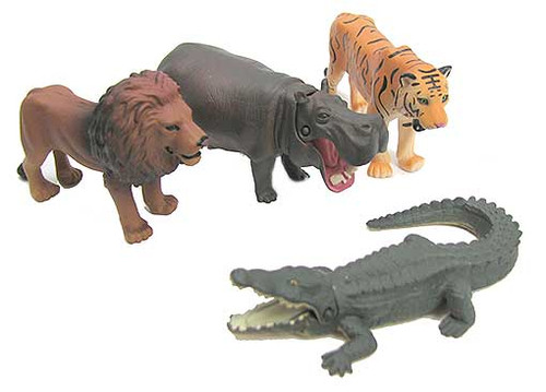 PLASTIC ANIMALS WITH MOVING JAWS PKG(3)