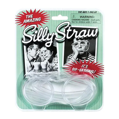 SILLY STRAW DRINKING GLASSES