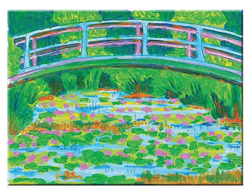 KIT, MONET'S JAPANESE FOOTBRIDGE PAINT BY #s ART