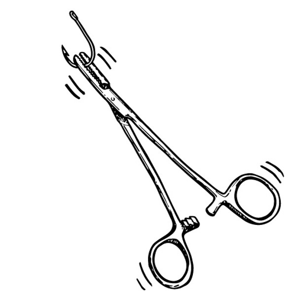 STAINLESS STEEL CURVED TIP 5-1/2" HEMOSTAT