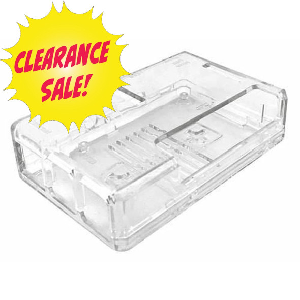 CLEAR ABS PLASTIC CASE FOR RASPBERRY PI B / B+