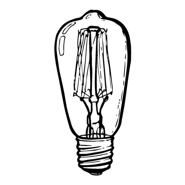 40 WATT EDISON-STYLE INCANDESCENT BULB