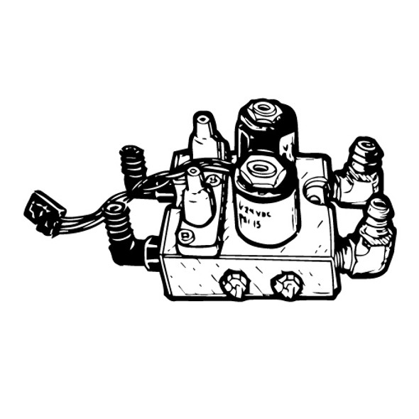 VALVE, SOLENOID, 24VDC, 4-PORT, 15 PSI AIRCAST