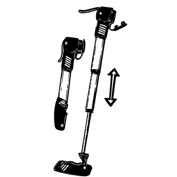 TELESCOPING PORTABLE BIKE PUMP