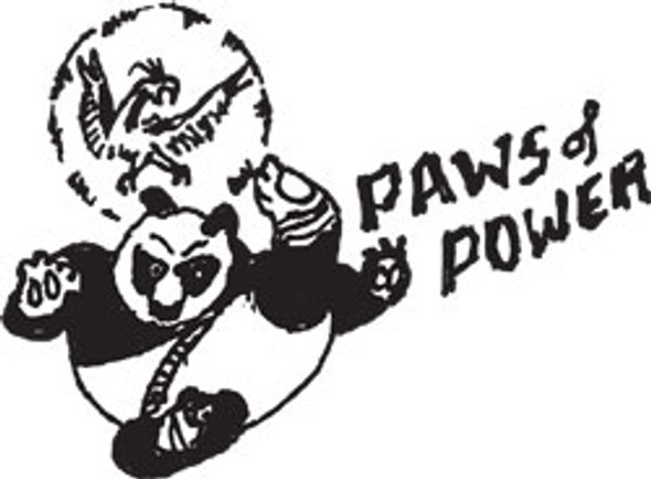 ASSORTED LAMINATED PANDA PLACEMATS PKG(10)