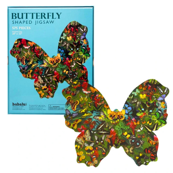 575 PIECE BUTTERFLY SHAPED BUTTERFLY PUZZLE