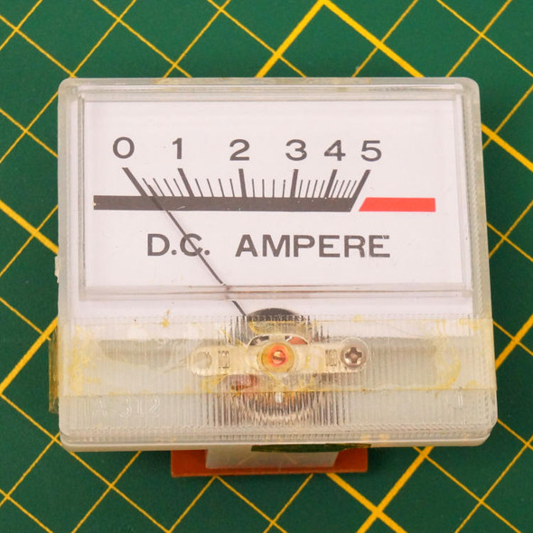 METER, ANALOG PANEL, 0-5DC AMPERE 2-1/8"X1-3/4"