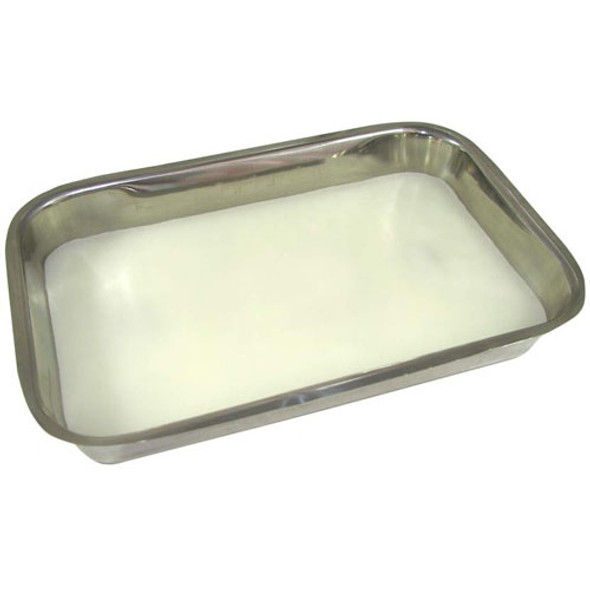 ALUMINUM DISSECTION TRAY WITH WHITE WAX