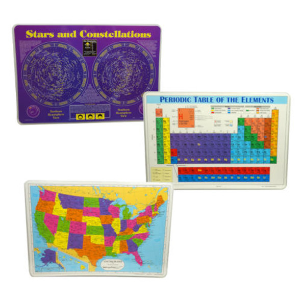 US MAP LAMINATED PLACEMAT 12" x 17-3/8" US MAP LAMINATED PLACEMAT 12" x 17-3/8"