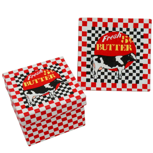 BUTTER COW TRINKET BOX NESTED 2-PACK