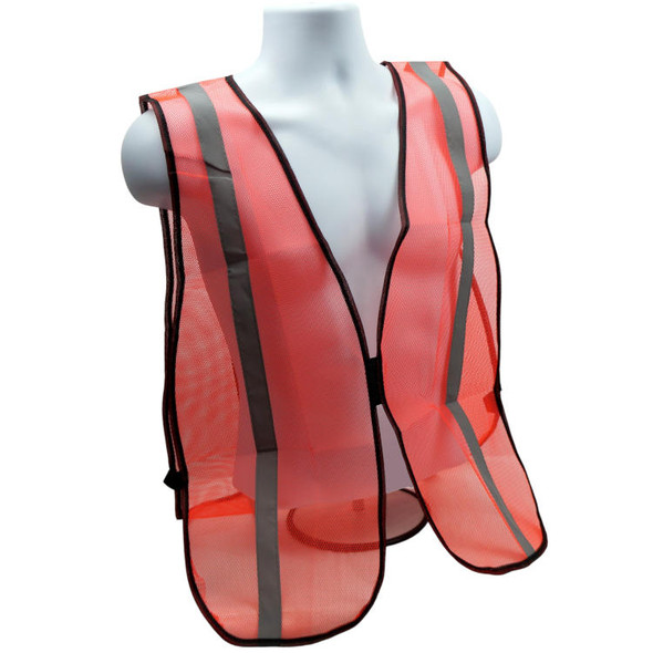 ORANGE SAFETY VEST REFLECTIVE CONSTRUCTION