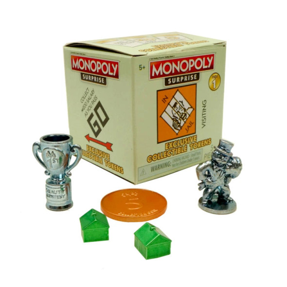 MONOPOLY SURPRISE MYSTERY BOX GAME PIECE 5 PACK