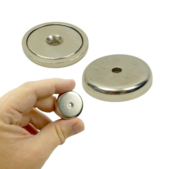 SMALL ROUND MOUNTED MAGNET WITH HOLE 1-11/8" NEO