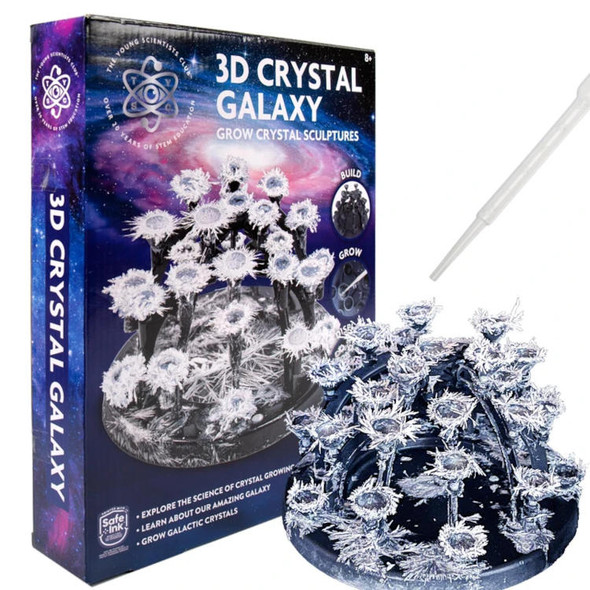 3D CRYSTAL GALAXY SCULPTURE