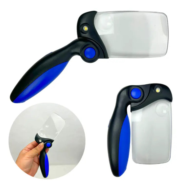DELUXE DUAL MAGNIFICATION MAGNIFYING GLASS