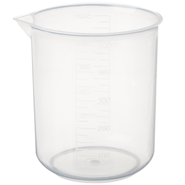 PLASTIC GRADUATED BEAKER 500ML POLYPRO BOX(12)