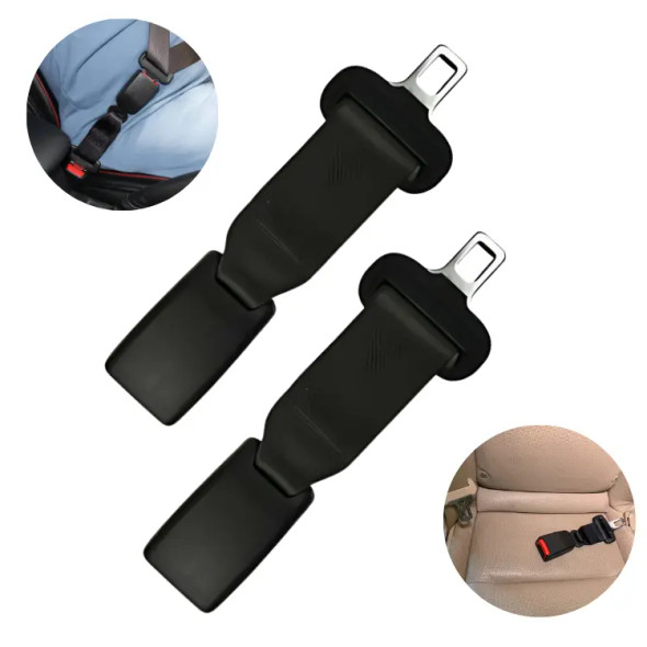 2-PACK SEAT BELT EXTENDER, APPROX 6" ADDED LENGTH