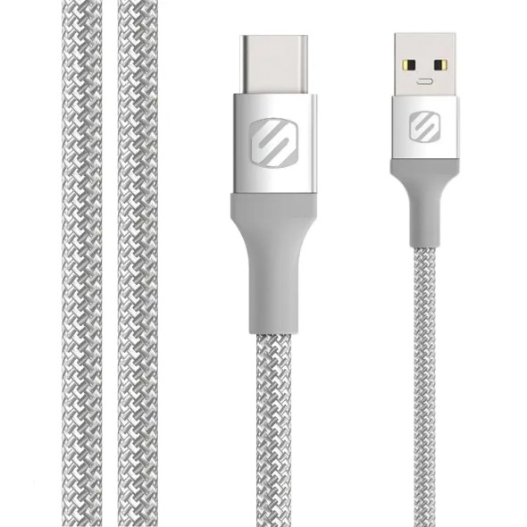 10 FOOT BRAIDED USB A TO USB C CHARGING CABLE